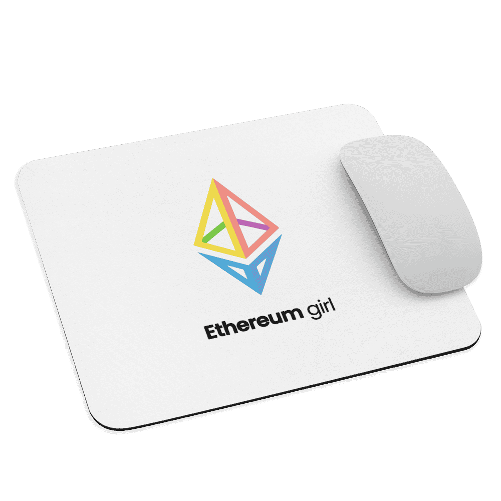 Ethereum Girl Mouse Pad