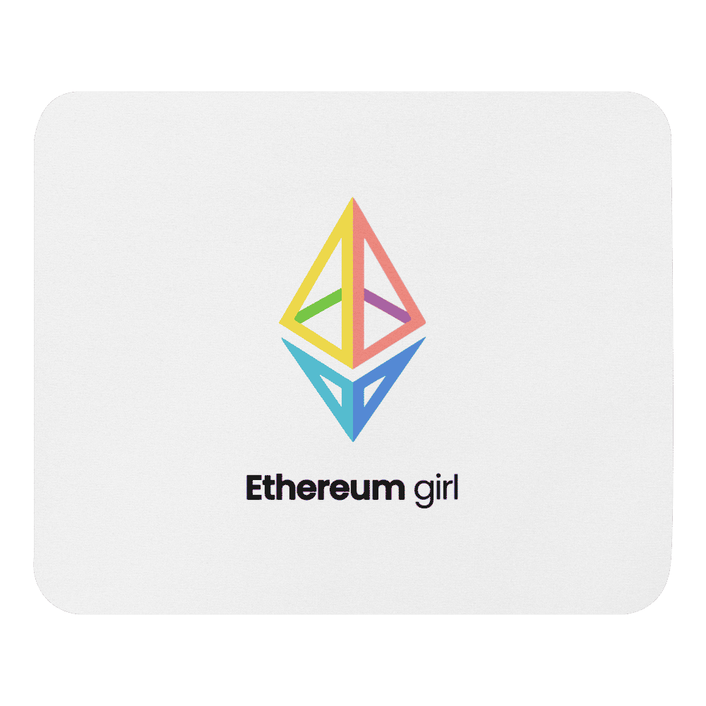 Ethereum Girl Mouse Pad