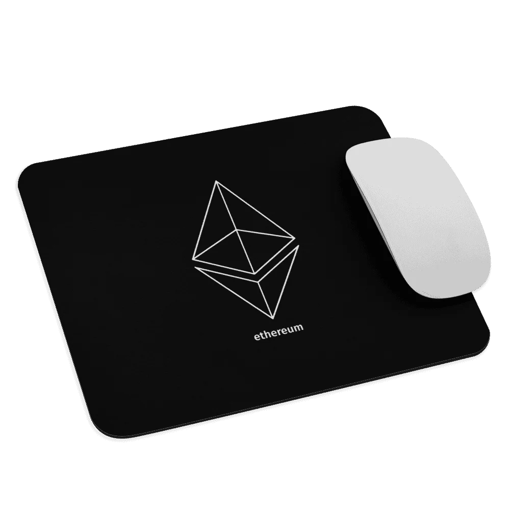 Ethereum Outlined Logo Mouse Pad - Image 3