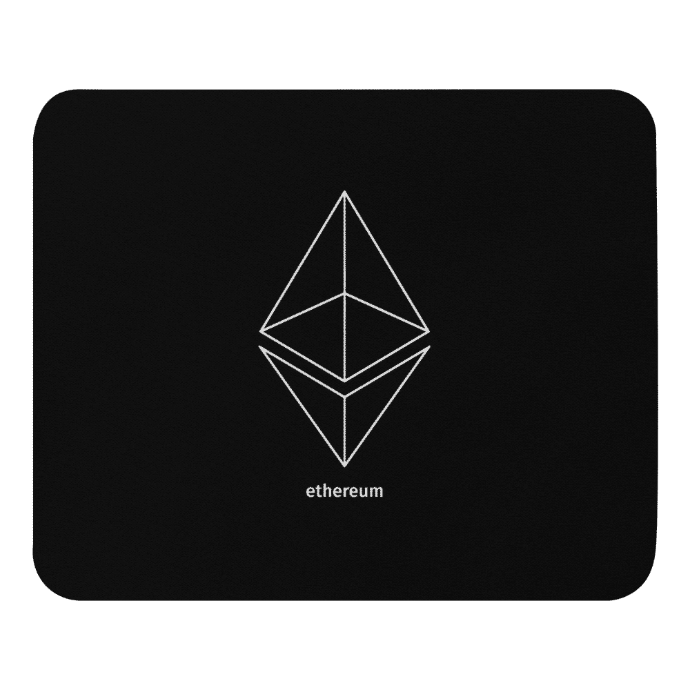 Ethereum Outlined Logo Mouse Pad