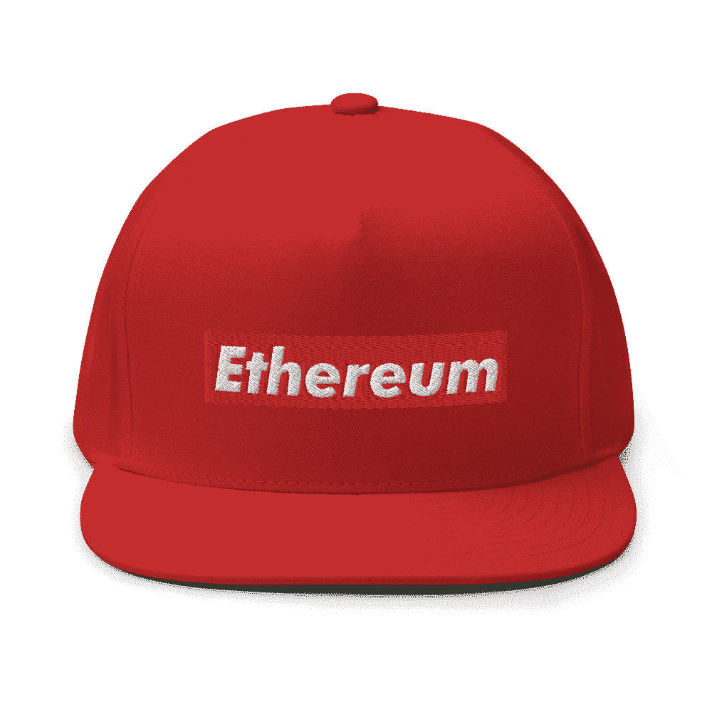 Ethereum (RED) Flat Bill Cap