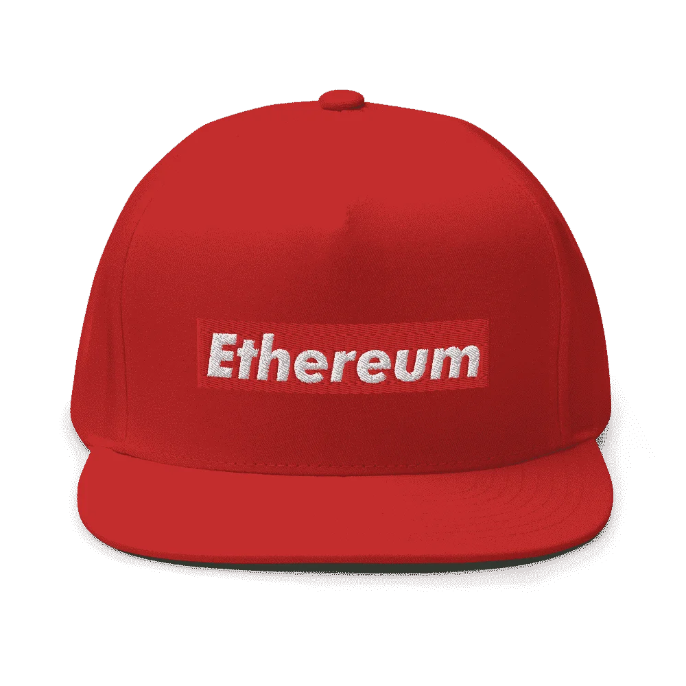 Ethereum (RED) Flat Bill Cap - Image 3
