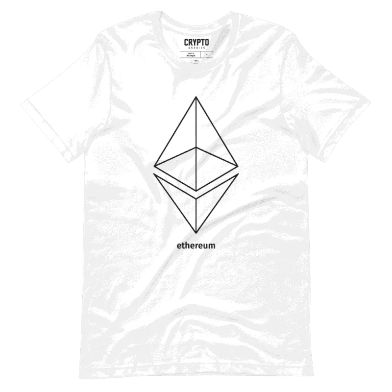 Ethereum x Black Outline Logo T-Shirt