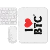I Love BTC Mouse Pad