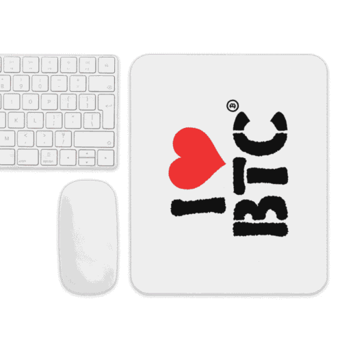I Love BTC Mouse Pad