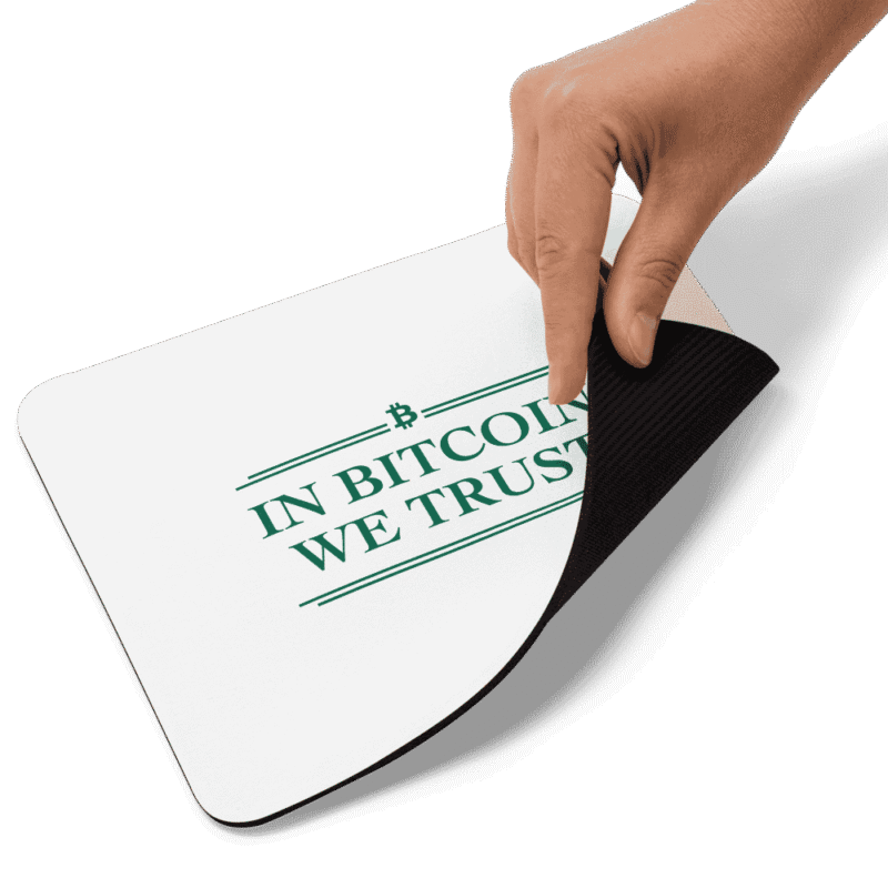 In Bitcoin We Trust Mouse Pad