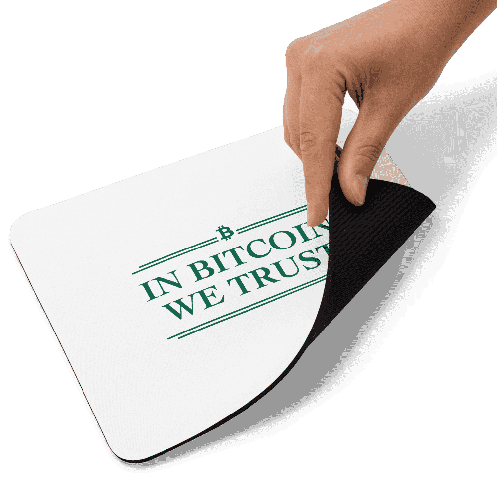 In Bitcoin We Trust Mouse Pad