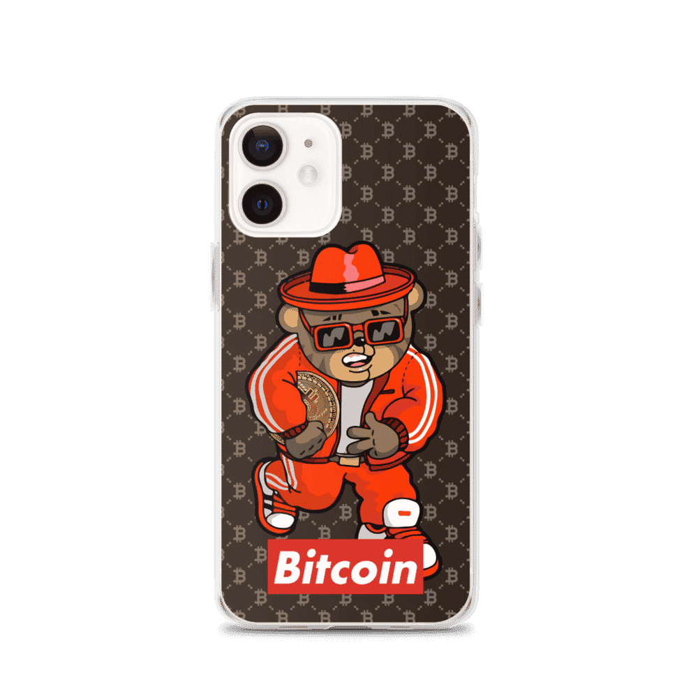 iphone case iphone 12 case on phone 6183e5fb0cfe1 - Bitcoin Bear iPhone Case