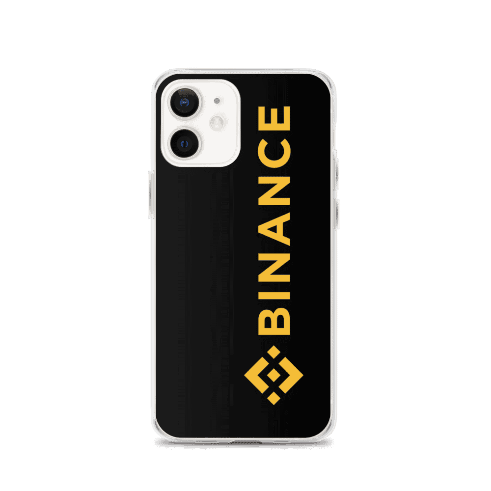 iphone case iphone 12 case on phone 6183e834f330d - Binance Large Logo iPhone Case
