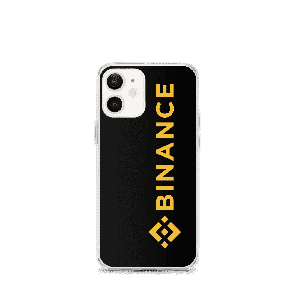 iphone case iphone 12 mini case on phone 6183e834f33e5 - Binance Large Logo iPhone Case