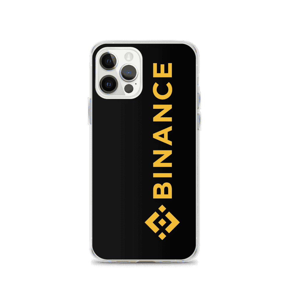 iphone case iphone 12 pro case on phone 6183e834f34b7 - Binance Large Logo iPhone Case