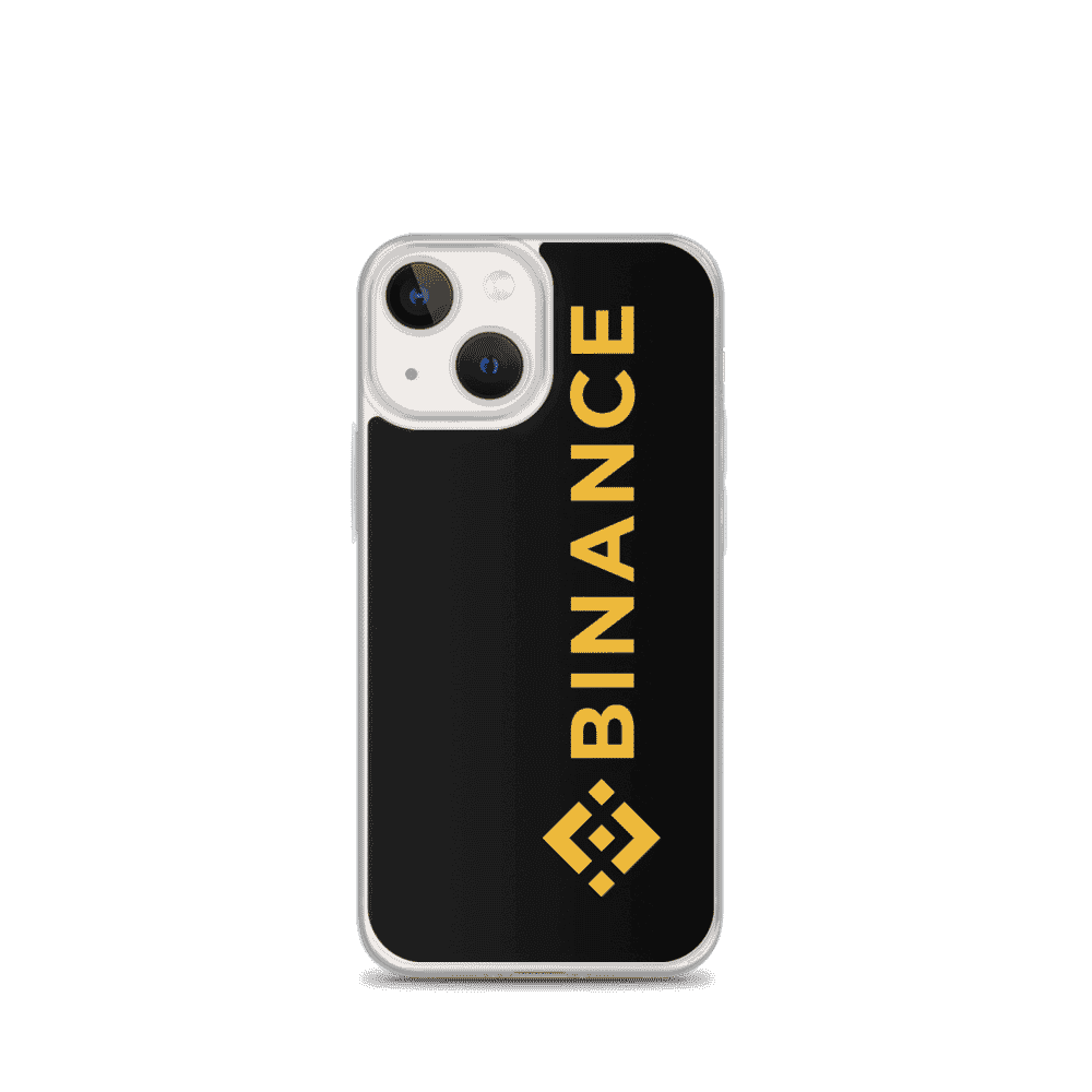 iphone case iphone 13 mini case on phone 6183e834f36a4 - Binance Large Logo iPhone Case