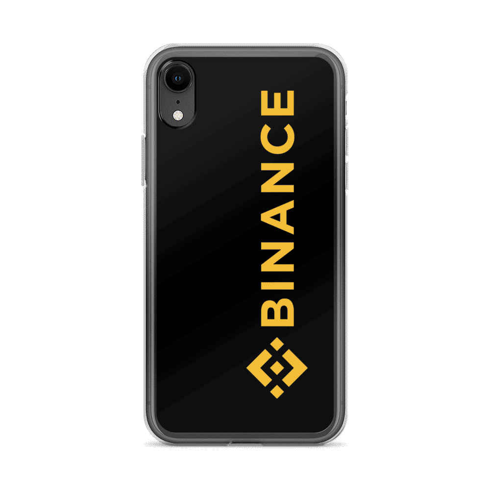 iphone case iphone xr case on phone 6183e834f2f80 - Binance Large Logo iPhone Case