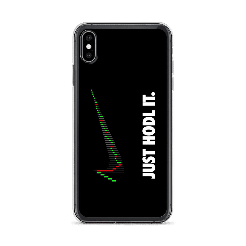 iphone case iphone xs max case on phone 6183e5706e645 - Just HODL It iPhone Case