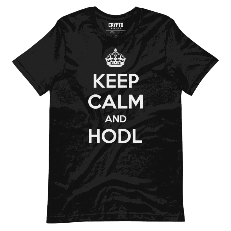 Keep Calm and HODL Black T-Shirt
