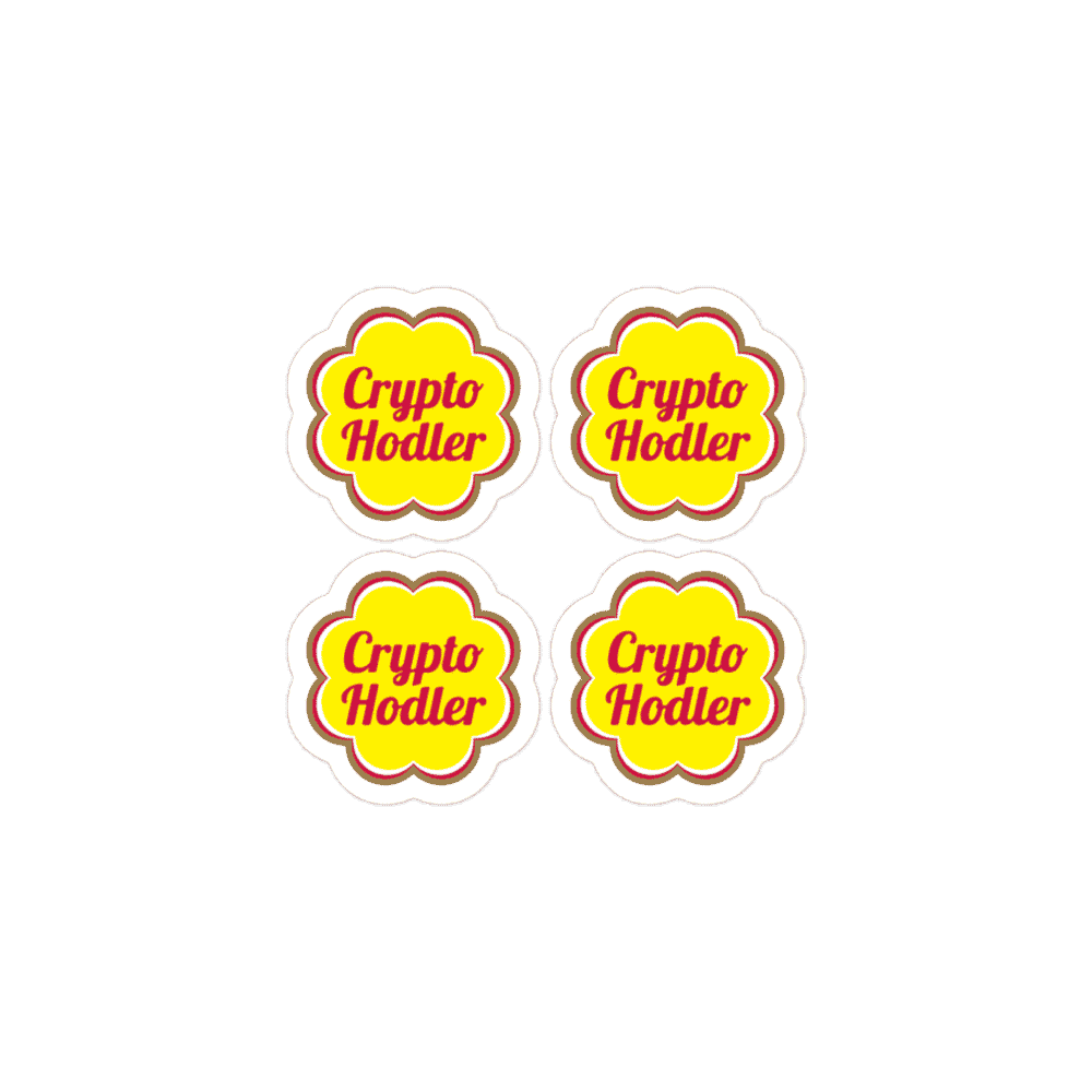 4x Crypto Hodler Stickers - 
