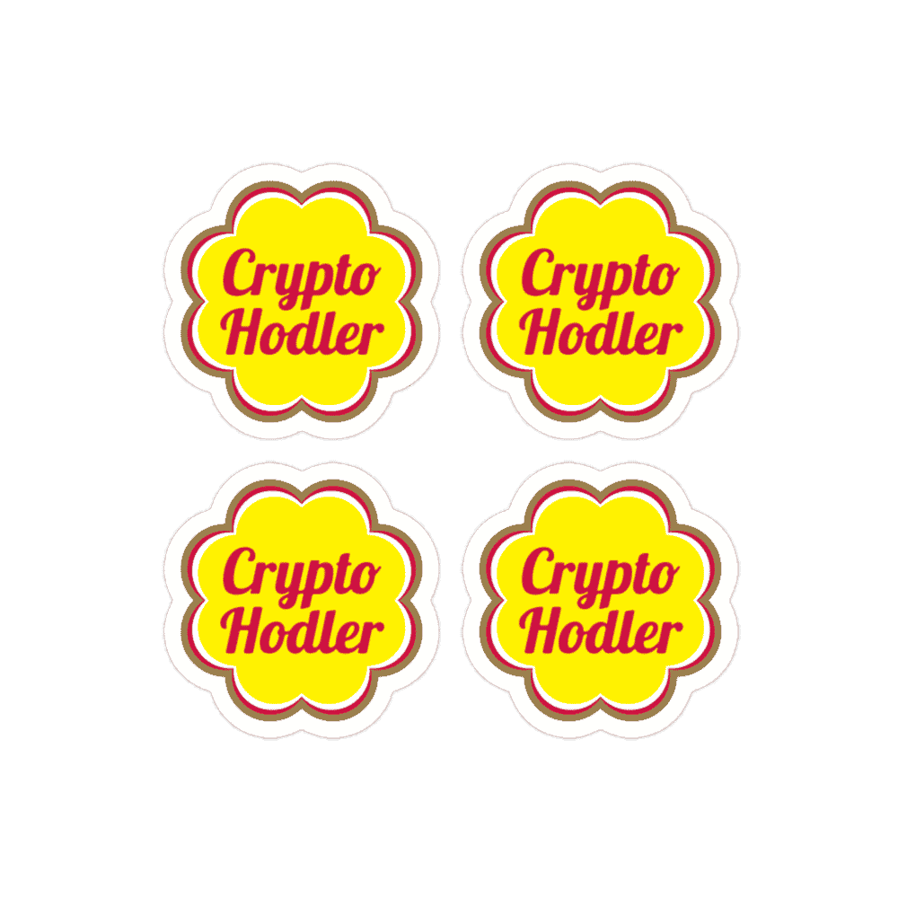 4x Crypto Hodler Stickers - 