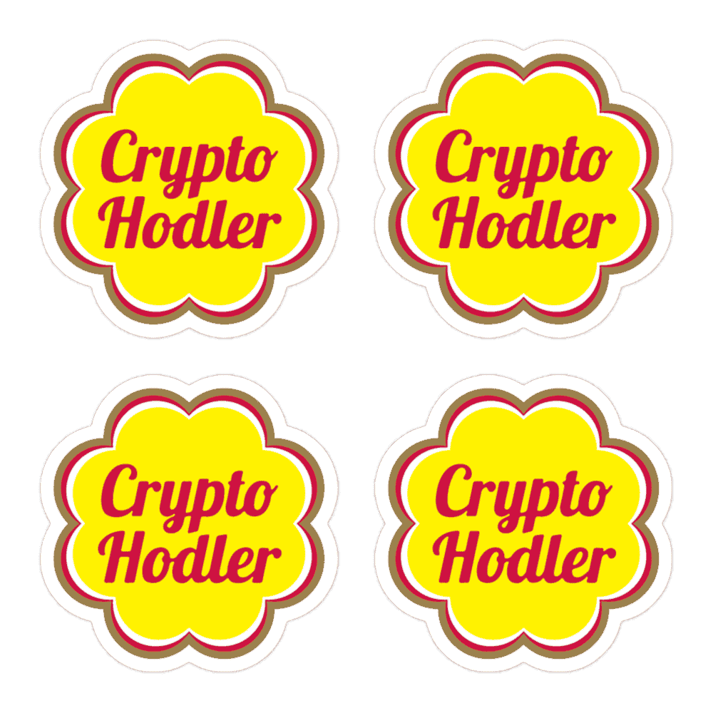 kiss cut stickers 5.5x5.5 default 61943b40334bf - 4x Crypto Hodler Stickers