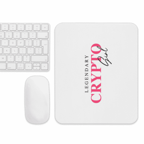 Legendary Crypto Girl Mouse Pad