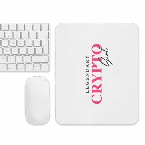 Legendary Crypto Girl Mouse Pad