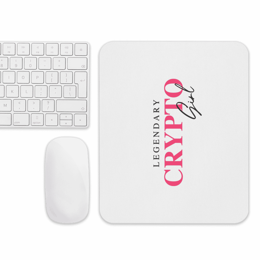 Legendary Crypto Girl Mouse Pad