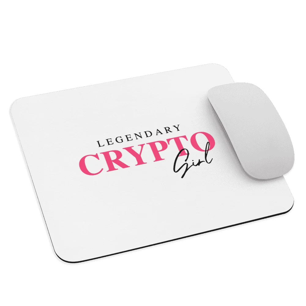 Legendary Crypto Girl Mouse Pad - Image 3