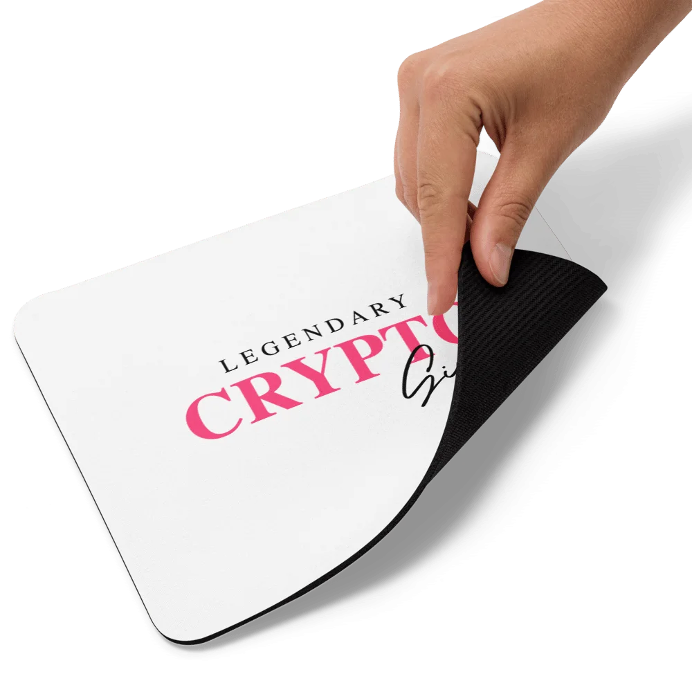 Legendary Crypto Girl Mouse Pad - Image 4
