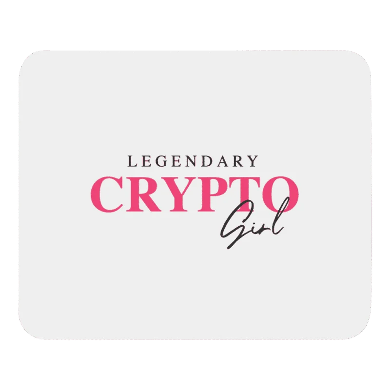 Legendary Crypto Girl Mouse Pad