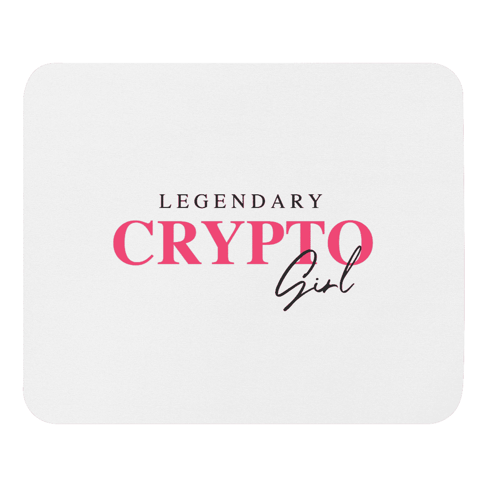Legendary Crypto Girl Mouse Pad