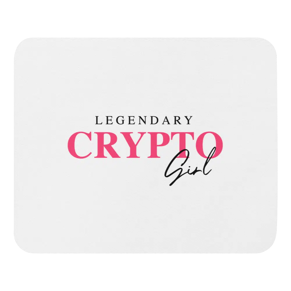 Legendary Crypto Girl Mouse Pad
