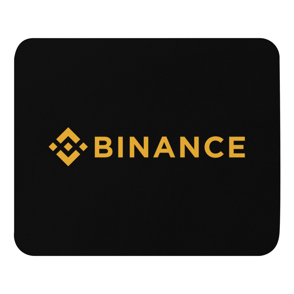 mouse pad white front 618927138cd29 - Binance Mouse Pad
