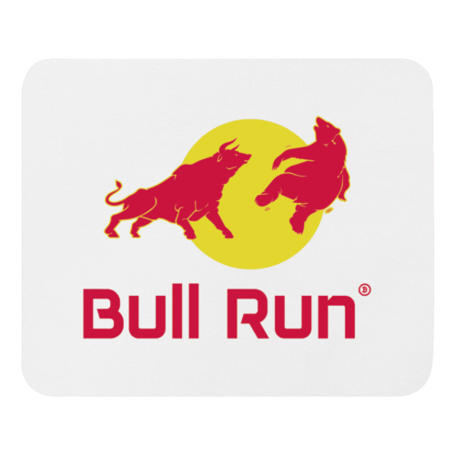 mouse pad white front 61892ef896cc9 - Bull Run Mouse Pad