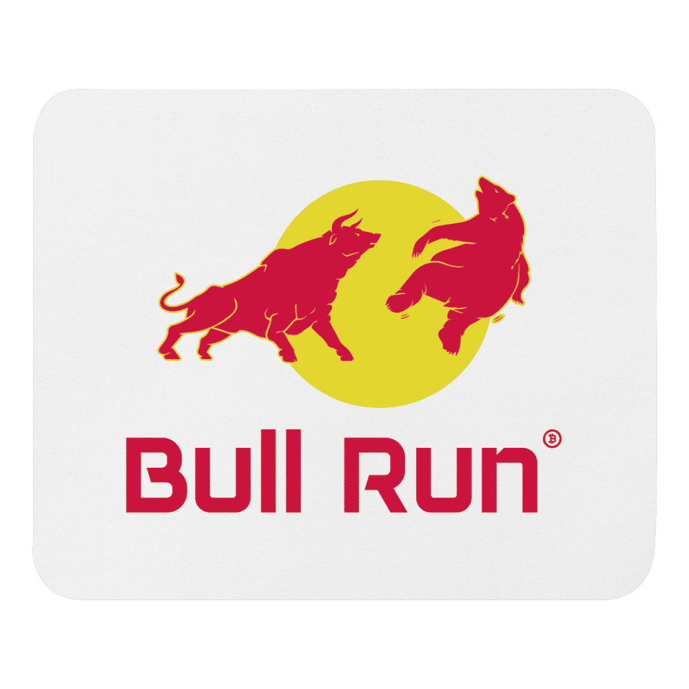 mouse pad white front 61892ef896cc9 - Bull Run Mouse Pad