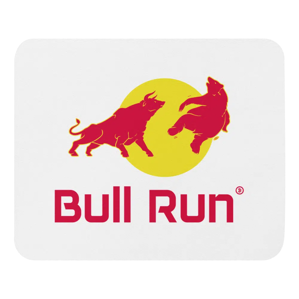 mouse pad white front 61892ef896cc9 - Bull Run Mouse Pad