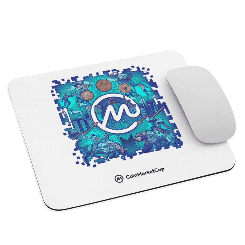 mouse pad white front 61892fb09ab31 - CoinMarketCap Mouse Pad