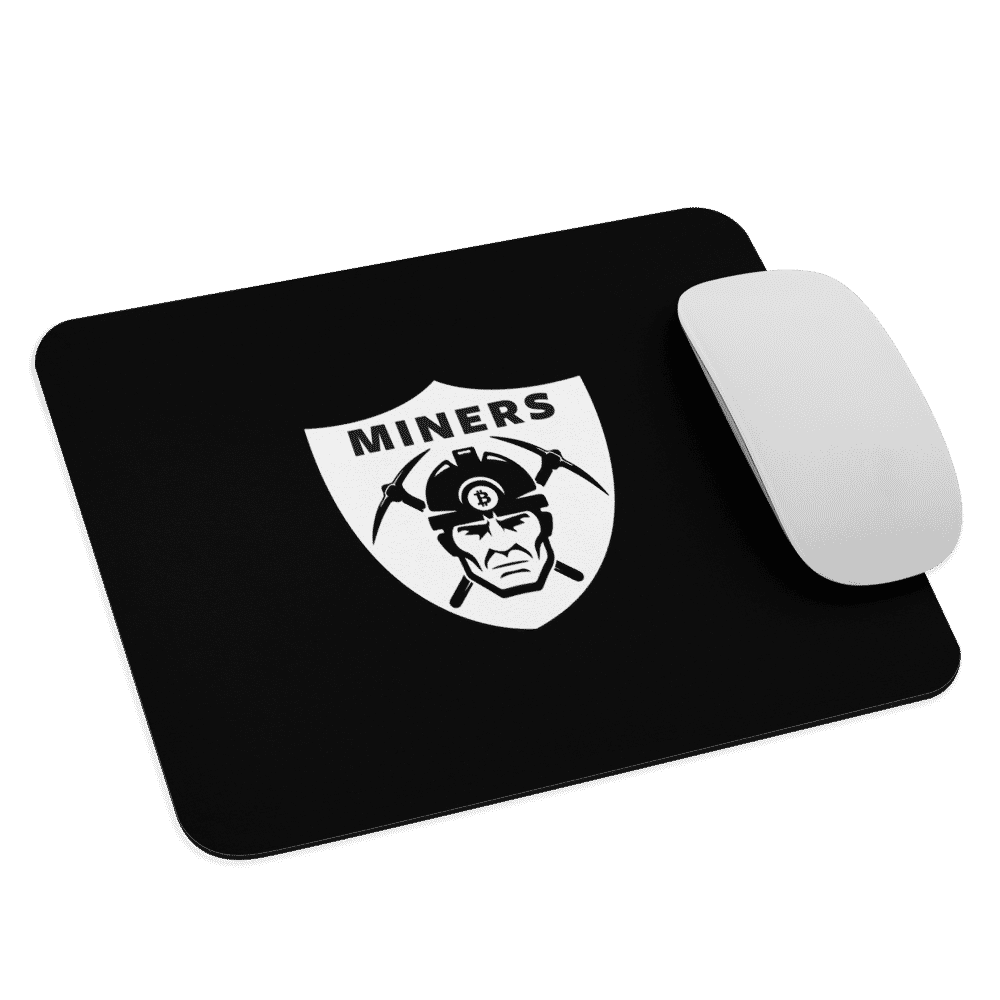 mouse pad white front 618931385b7e2 - Crypto Miners Mouse Pad