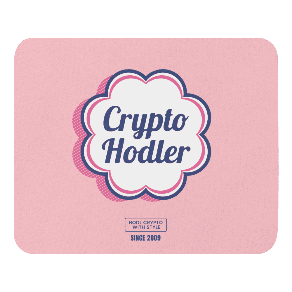 mouse pad white front 618931fdbad30 - Crypto Hodler x Pink Mouse Pad