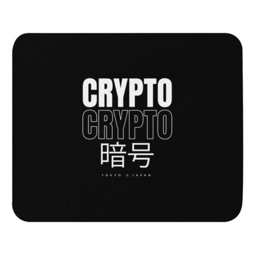 mouse pad white front 61893521b3322 - Crypto x Tokyo Japan Mouse Pad