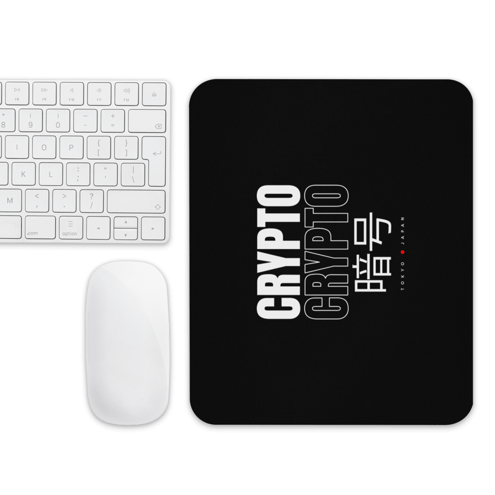 mouse pad white front 61893521b33b0 - Crypto x Tokyo Japan Mouse Pad