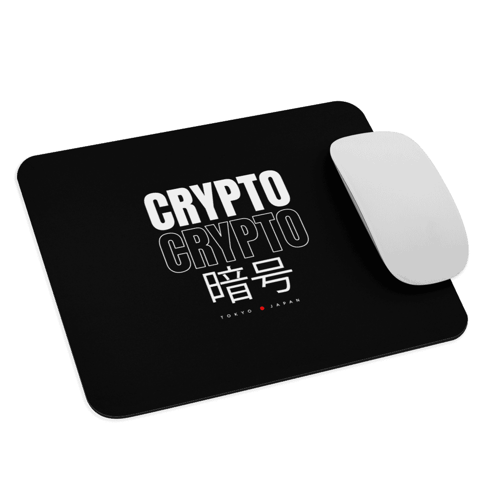 mouse pad white front 61893521b33fd - Crypto x Tokyo Japan Mouse Pad