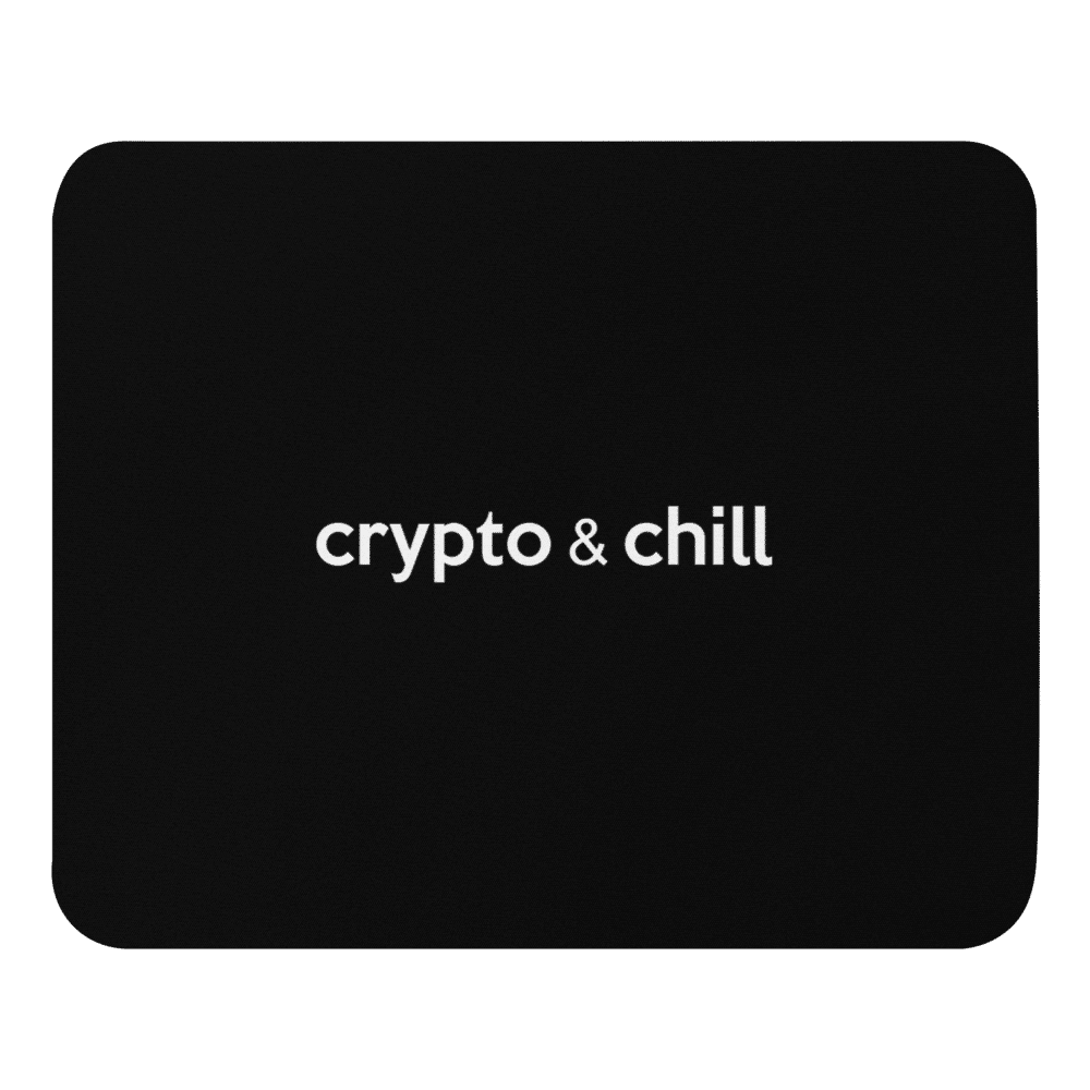 mouse pad white front 6189371d1a6f4 - Crypto & Chill Mouse Pad