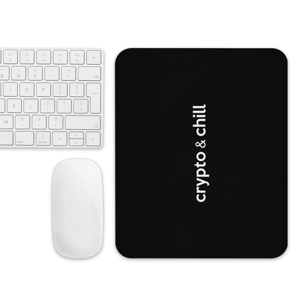 mouse pad white front 6189371d1a775 - Crypto & Chill Mouse Pad