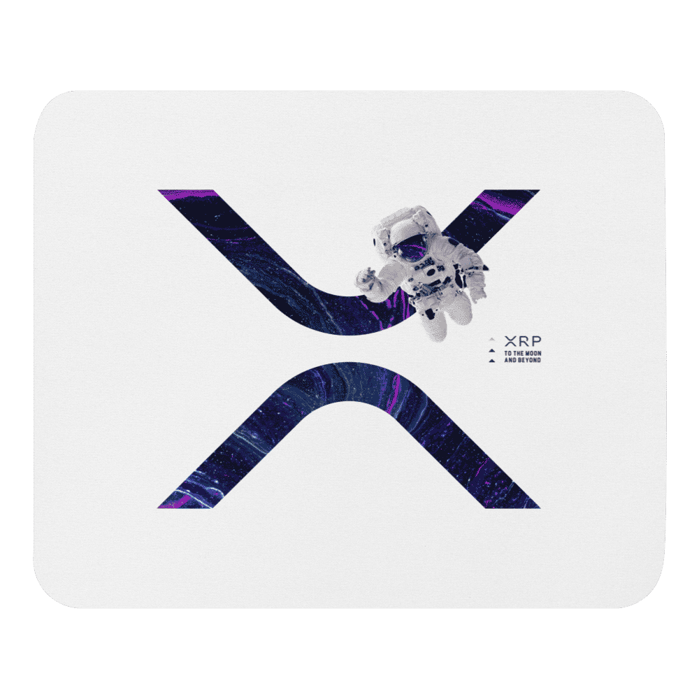 mouse pad white front 61893807bbc10 - XRP to the Moon Mouse Pad