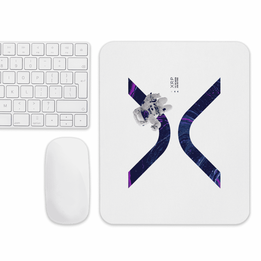 mouse pad white front 61893807bbce7 - XRP to the Moon Mouse Pad