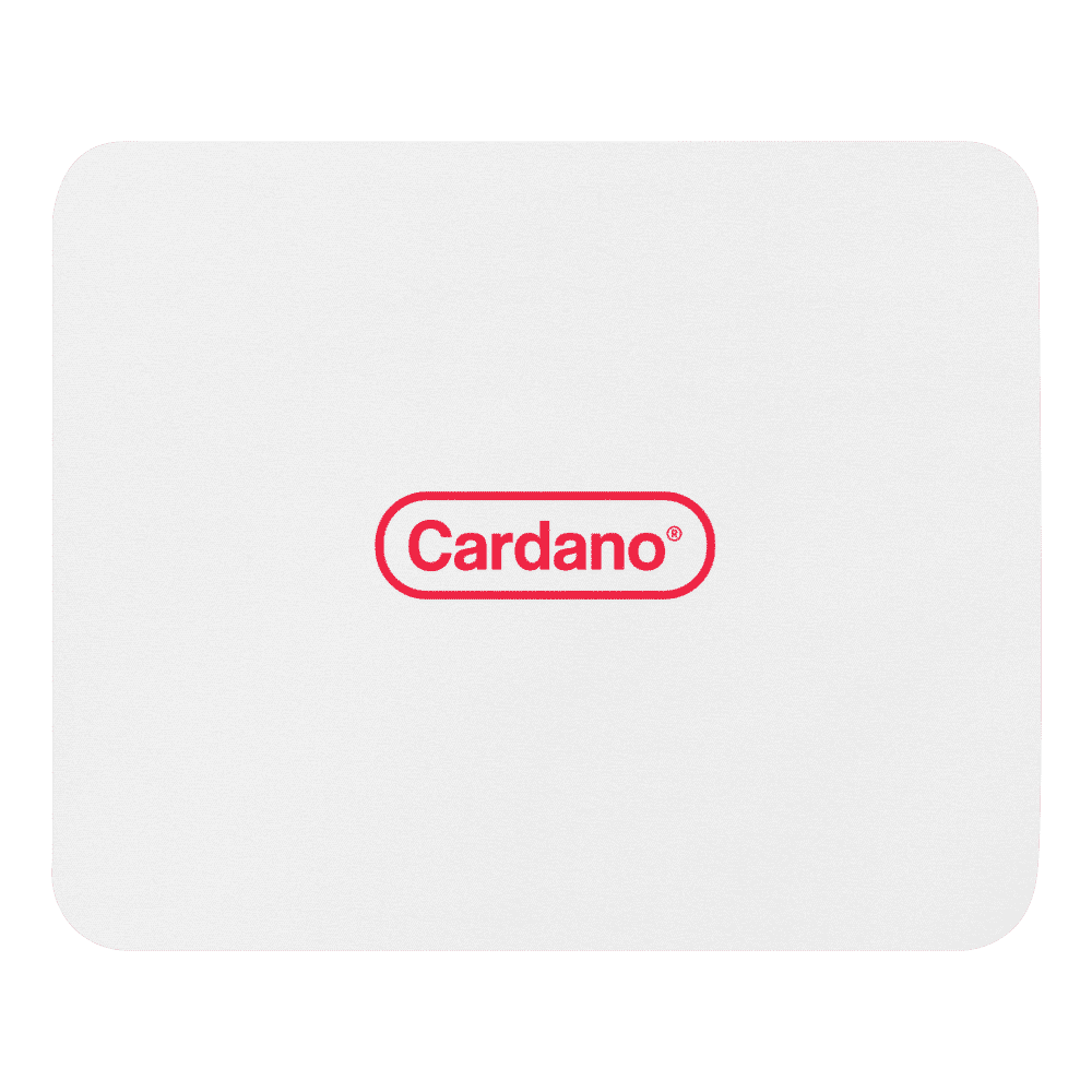 mouse pad white front 61894ef7f24bf - Cardano (RED) Mouse Pad