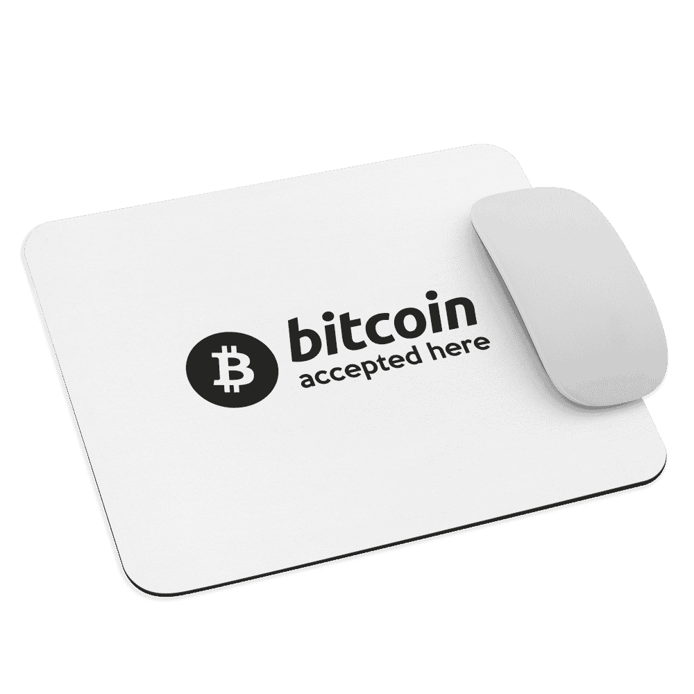 mouse pad white front 6189502a84d26 - Bitcoin Accepted Here Mouse Pad