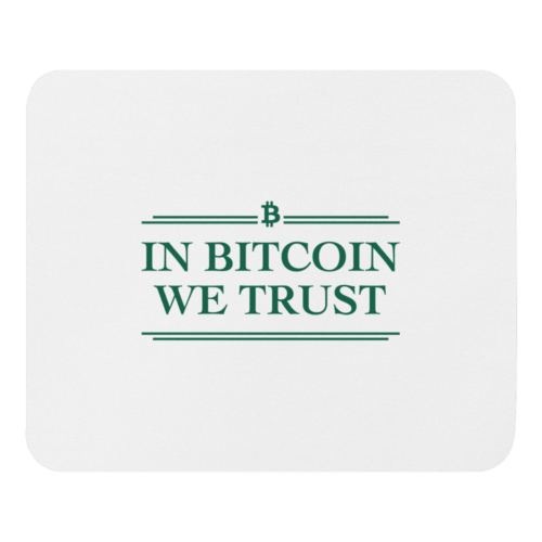 mouse pad white front 618953759f669 - In Bitcoin We Trust Mouse Pad
