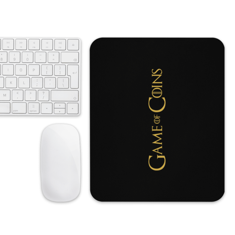 mouse pad white front 6189557f3daf0 - Game of Coins Mouse Pad