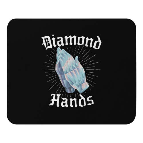 mouse pad white front 6189566377cf9 - Diamond Hands Mouse Pad