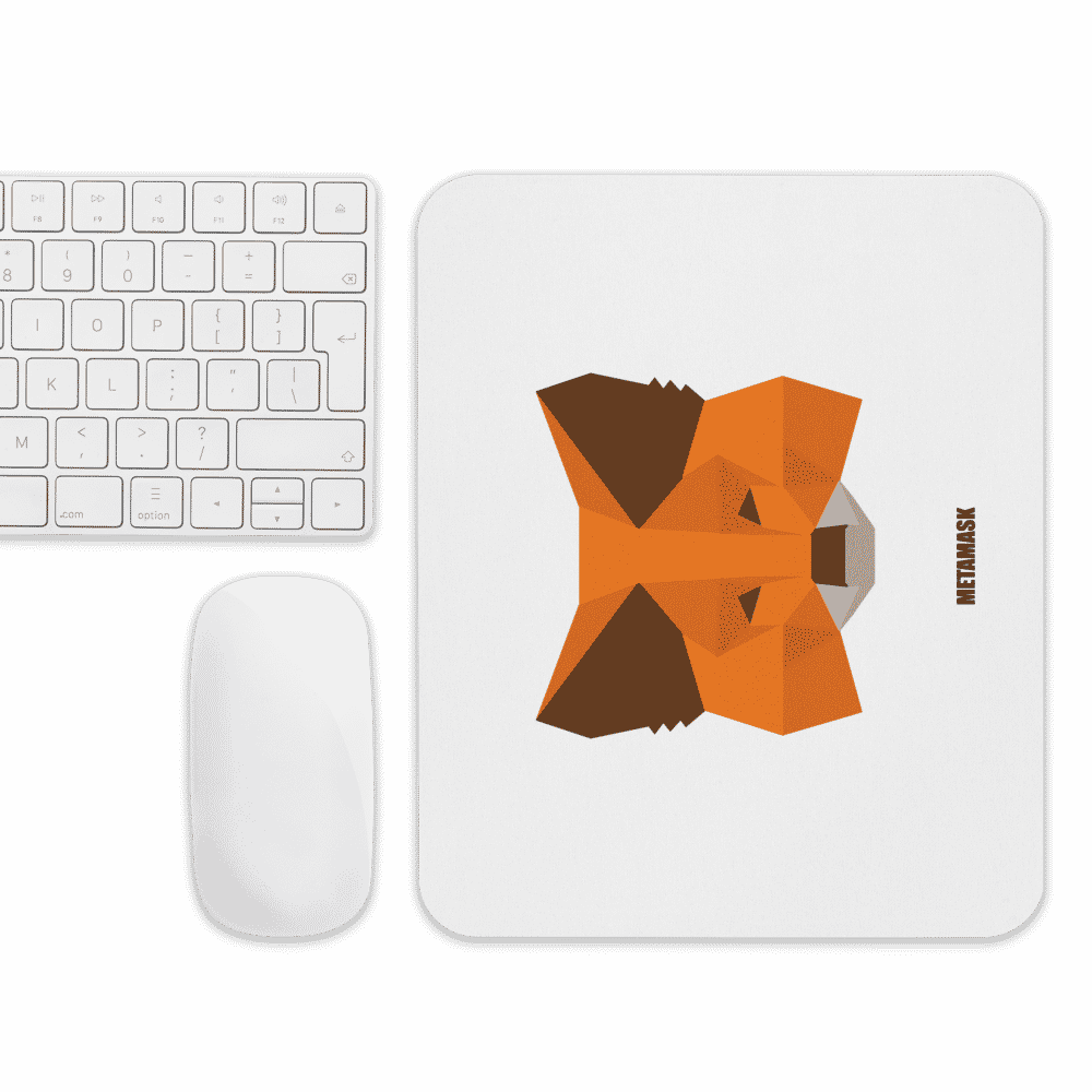 mouse pad white front 618956f921453 - MetaMask Mouse Pad